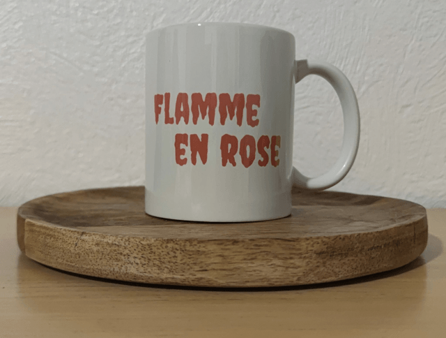 Tasse "Flamme en rose"