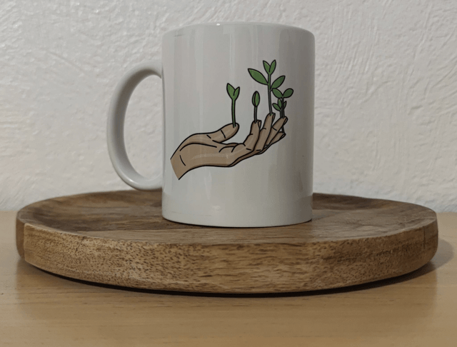 Tasse "Avoir la main verte"