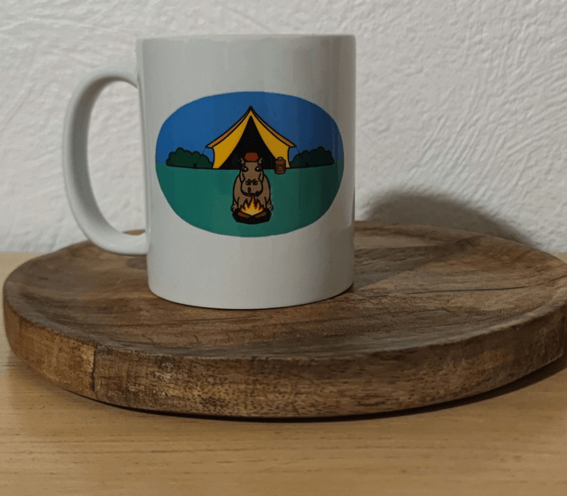 Tasse "L'hippo campe"