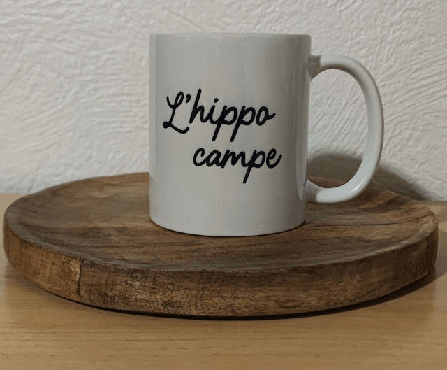 Tasse "L'hippo campe"
